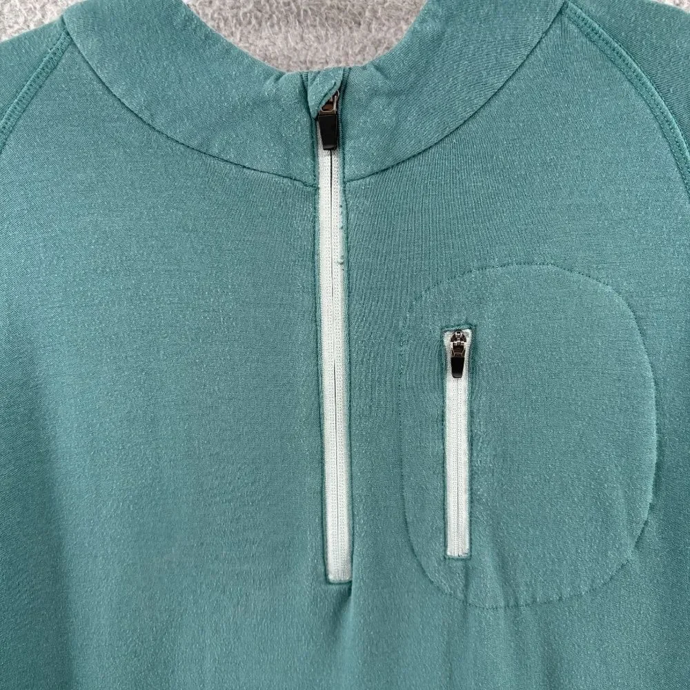 Free Fly Men’s Bamboo Fleece Quarter Zip Pullover Green Size L